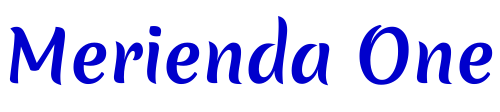 Merienda One 字体